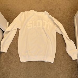 Sloot Sofia with an F Crewneck medium